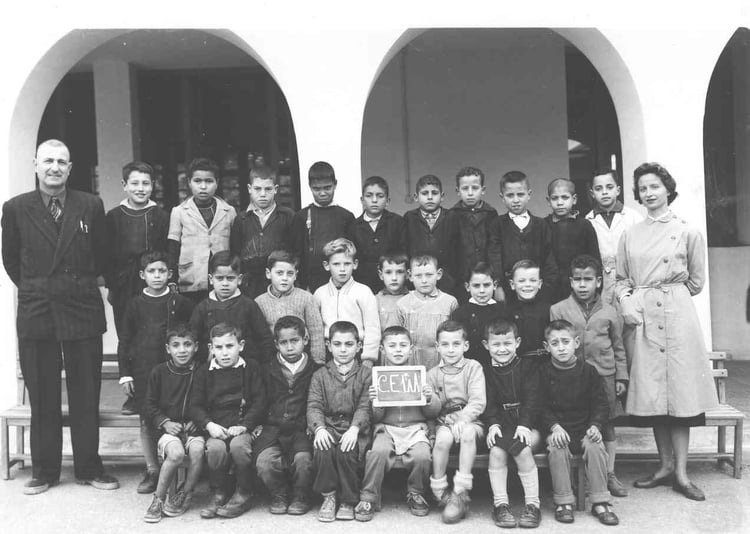 1957 - CE1 École Saint CLoud (Bône) - école saint cloud