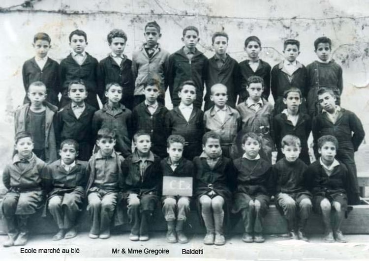 1958 - Cour élémentaire - école marché aux blés