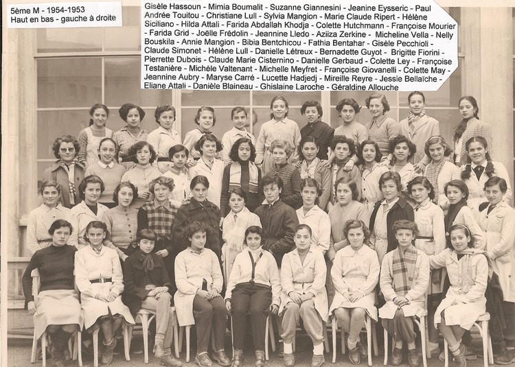1953 - 5ème M 1953-1954 - Lycée laveran