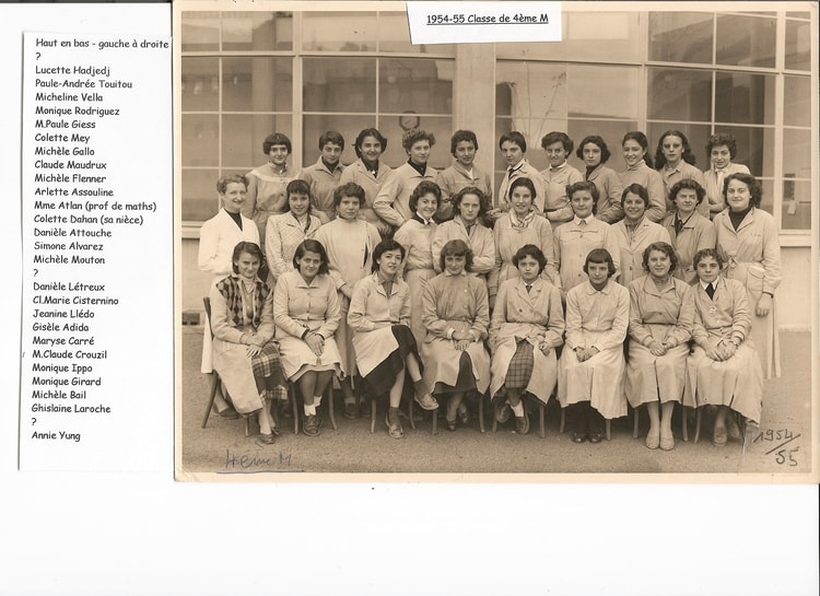 1955 - 3ème M - Lycée laveran