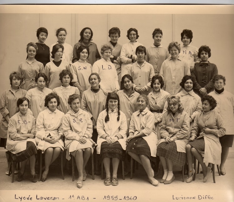1960 - Première AB1- 1959-1960 - Lycée laveran
