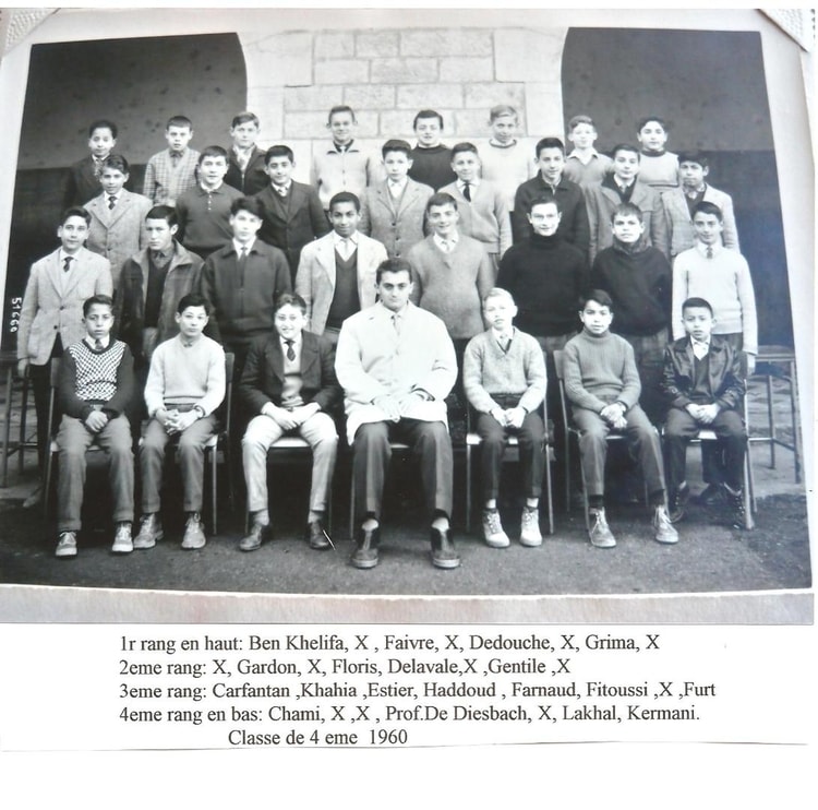 1960 - 4eme - Lycée d'aumale