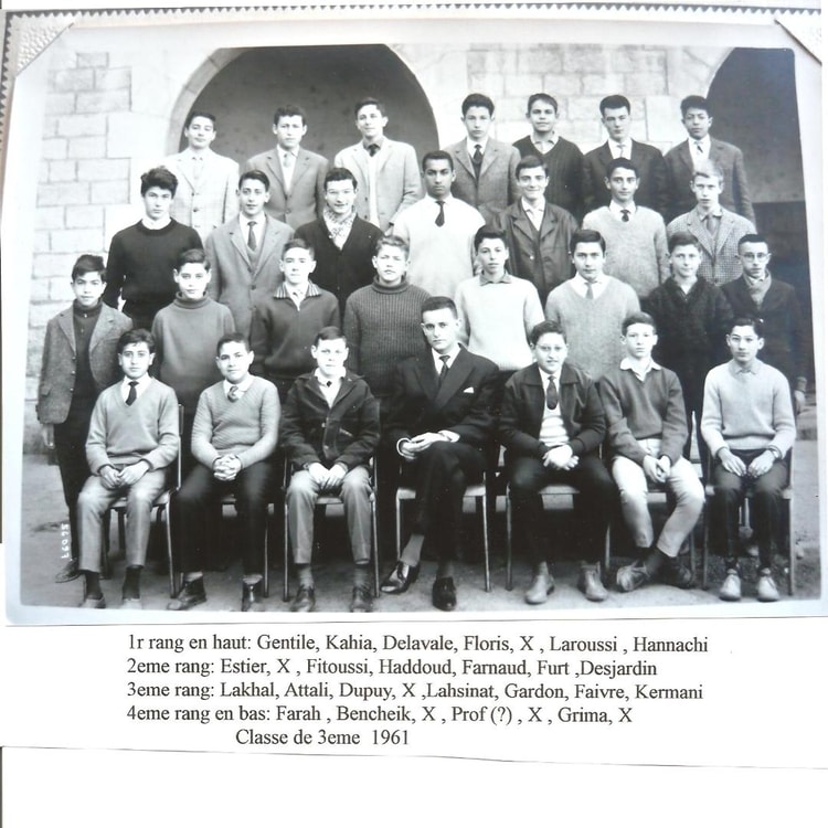 1961 - 3eme - Lycée d'aumale