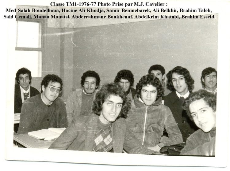 1977 - Classe TM1 1976-77 - Lycée khaznadar