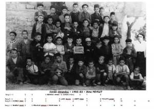 1953 - CP - Ecole communale de condé-smendou