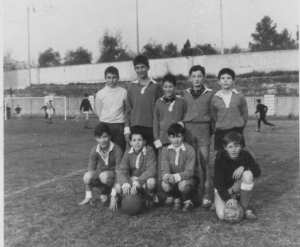1967 - Equipe de foot en Sixte Lycée de Grasse - College voltaire