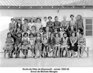 1955 - CLASSE ECOLE FILLES  BEYMOUTH - Ecole de beymouth