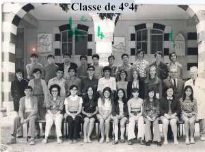 1971 - 4éme4 - Lycée pasteur