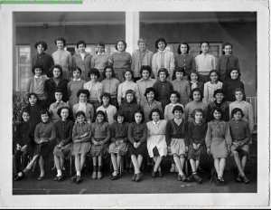 1956 - Année scolaire 1955/56-Classe de 5eme5 - Collège moderne de jeunes filles ali chekkal