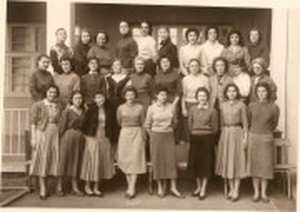 1956 - SECTION COMMERCIALE  2 ème année - Collège moderne de jeunes filles ali chekkal
