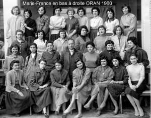 1957 - Première Moderne - Collège moderne de jeunes filles ali chekkal