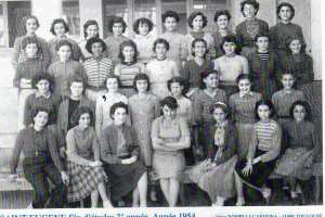 1954 - Classe de fin d'étudesclasse de mme Vogel - Edgard quinet