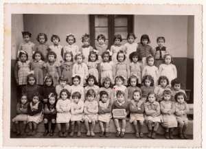 1949 - Ecole de filles de Demonte -Cours préparatoire - Ecole primaire de delmonte
