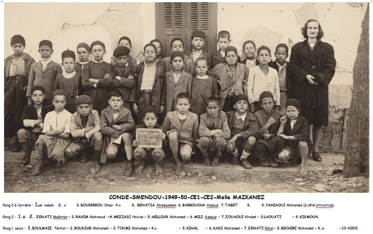 1950 - CE1-CE2 - Ecole communale de condé-smendou
