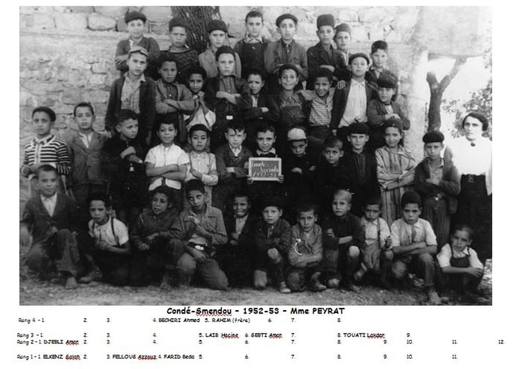 1953 - CP - Ecole communale de condé-smendou