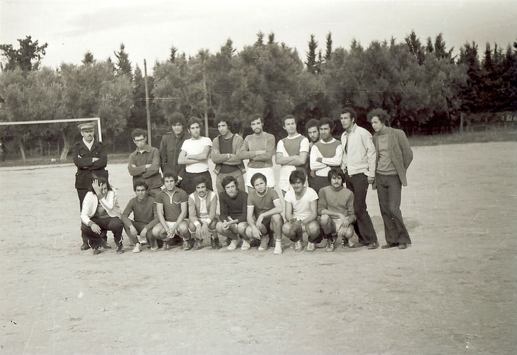 1972 - Equipe de football entre copains - Ita