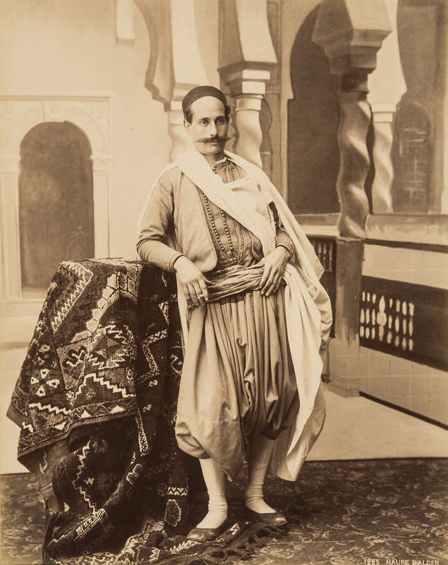 Portrait d'un algérois en 1880