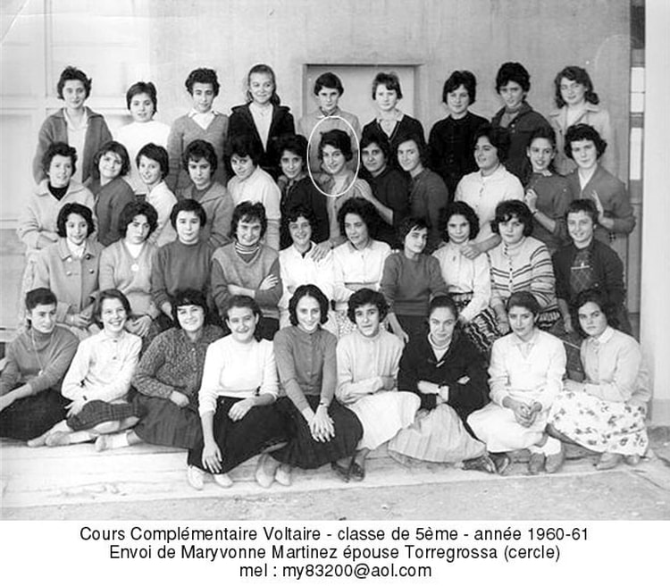 1961 - 5ème 1960-61 - College voltaire