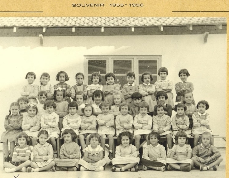 1955 - CP Mme LANDERET - école de garçon de beymouth