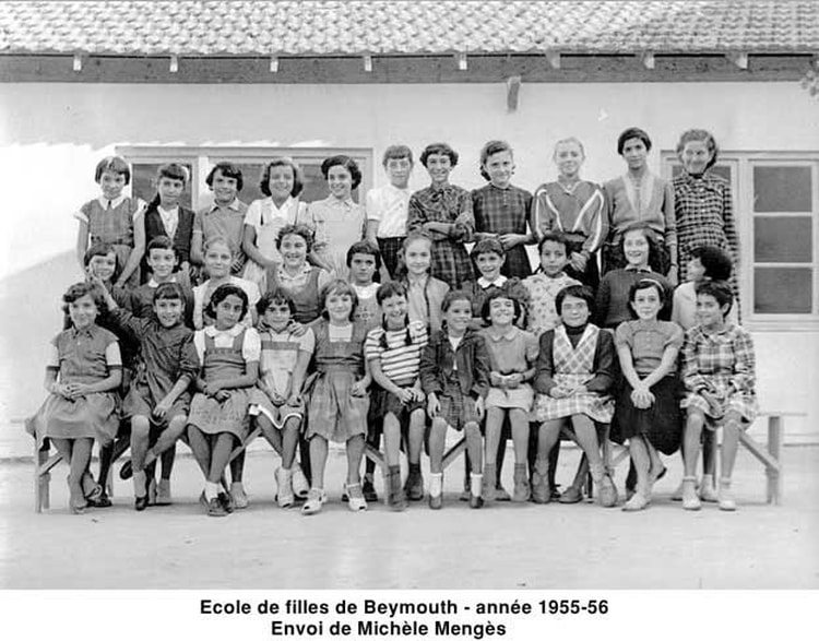1955 - CLASSE ECOLE FILLES  BEYMOUTH - Ecole de beymouth
