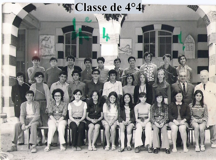 1971 - 4éme4 - Lycée pasteur