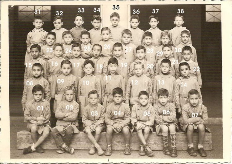 1955 - CE2  mme sidoune - Ecole jules renard