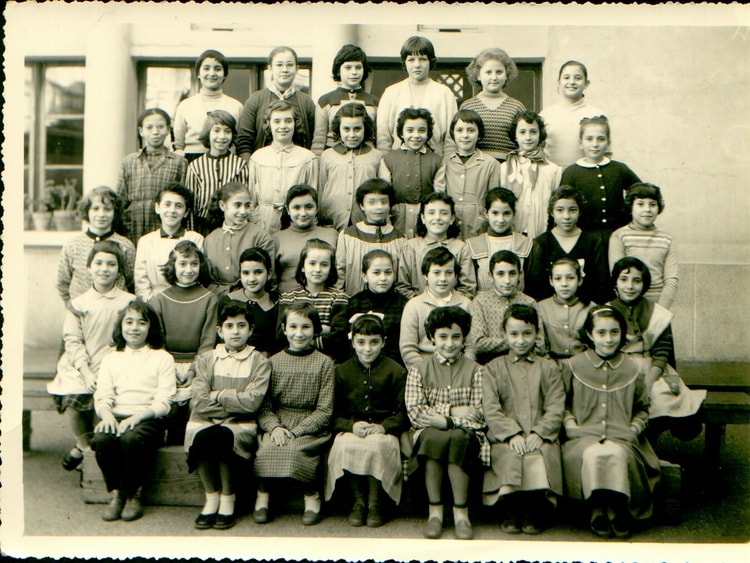 1956 - Cours moyen 2 émé année - Ecole jules renard