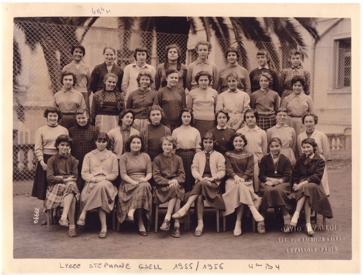 1956 - 4ieme b4 - Lycée stéphane gsell