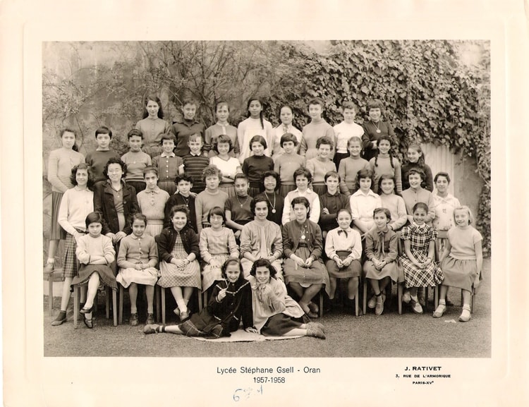 1957 - 6ème 1 - Lycée stéphane gsell