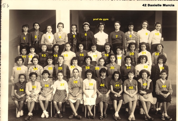 1952 - 6eme1 - 1952-1953 - Collège moderne de jeunes filles ali chekkal