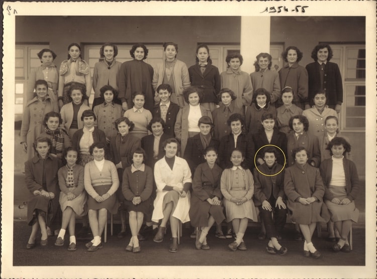 1954 - 1954-1955 cl de 5eme1 - Collège moderne de jeunes filles ali chekkal