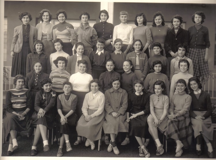 1955 - Classe de 4ème 7 - Collège moderne de jeunes filles ali chekkal