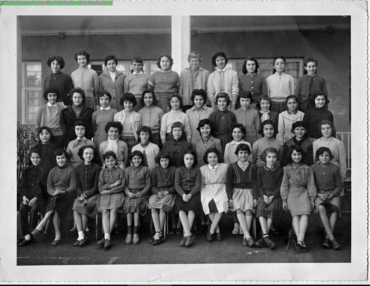 1956 - Année scolaire 1955/56-Classe de 5eme5 - Collège moderne de jeunes filles ali chekkal