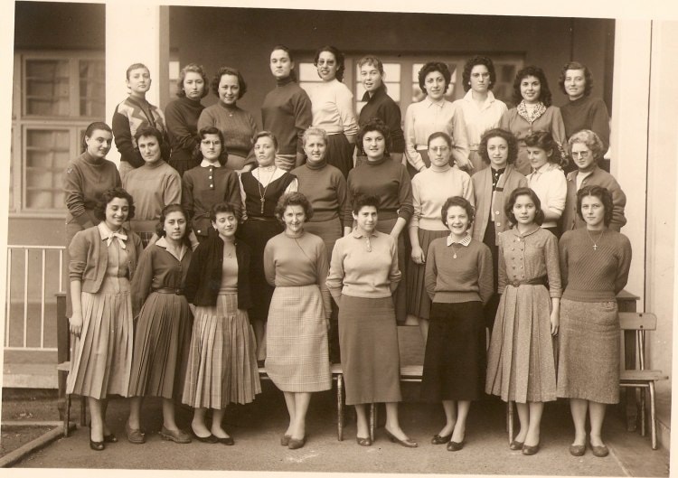 1956 - Section commerciale 2 ème année après la 3 ème 2 - Collège moderne de jeunes filles ali chekkal