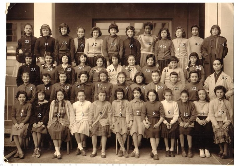 1957 - 6ème 7 - Collège moderne de jeunes filles ali chekkal