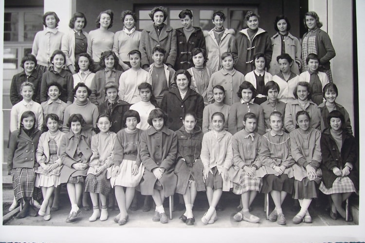 1958 - Classe de 5 ème 5 - Collège moderne de jeunes filles ali chekkal