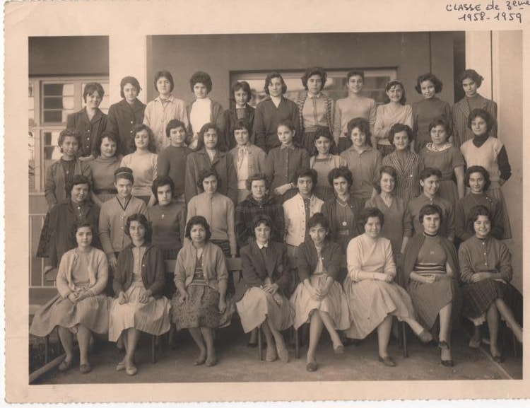 1959 - Classe de 3ème5 - Collège moderne de jeunes filles ali chekkal