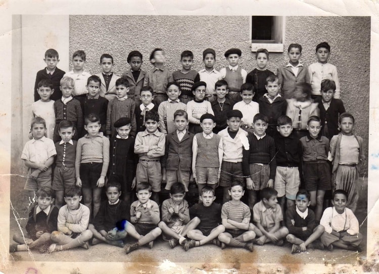 1947 - Cours elementaire 2eme annee - Ecole de maraval