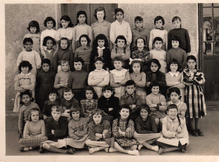 1957 - Cours preparatoire - Ecole de maraval