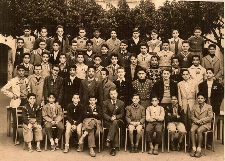 1954 - Classe de français - Cllege moderne ardaillon