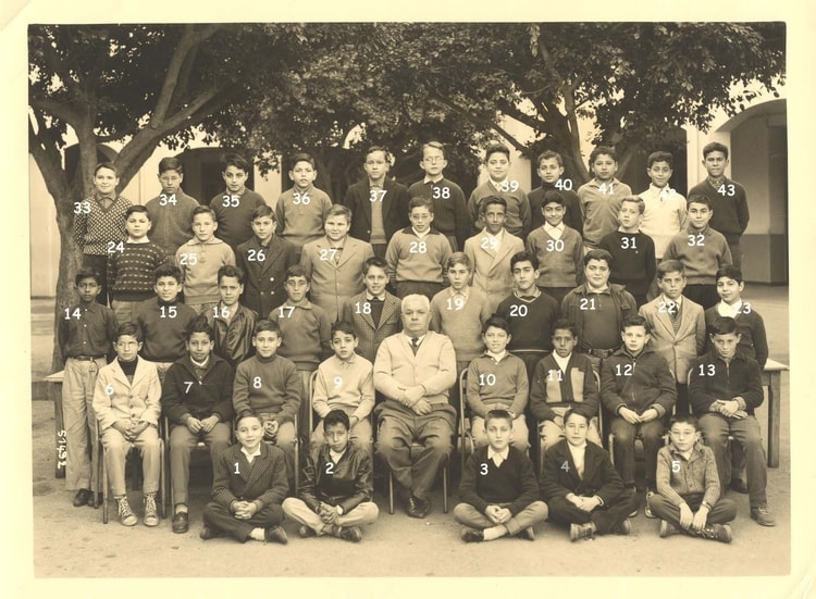 1959 - Classe de 6ème - Cllege moderne ardaillon