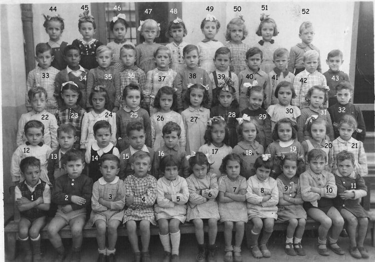 1948 - 1947/48 Maternelle Grande Section avec les garçons - Edgard quinet