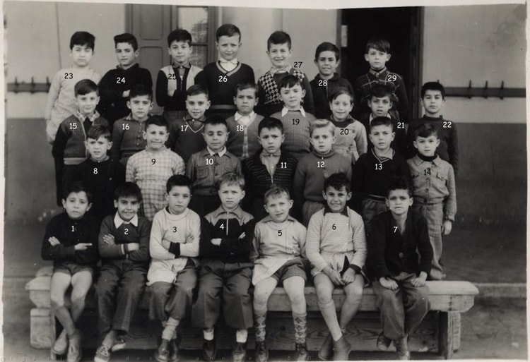 1952 - Classe de Mr SARDA - Ecole lamoricière