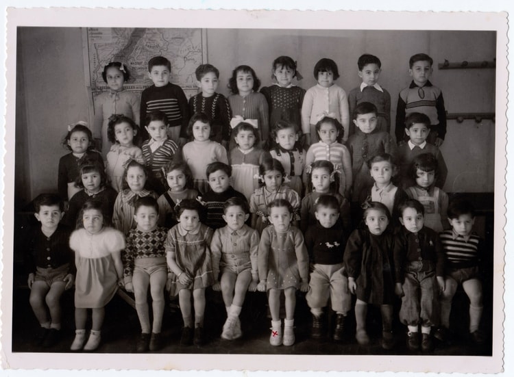 1948 - 1947/48 - Maternelle privée à Oran centre ville  - Ecole primaire de delmonte
