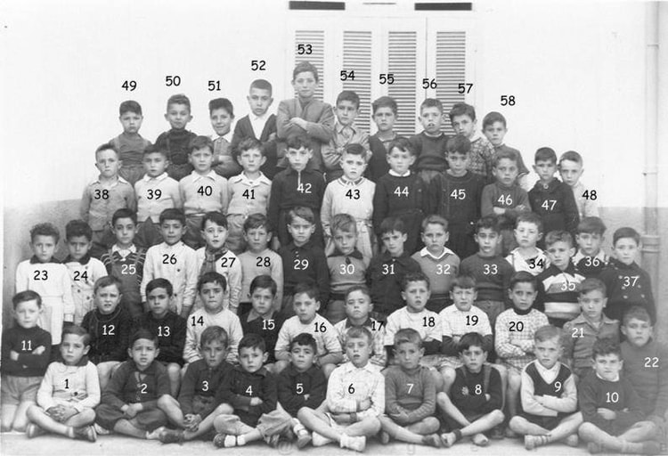 1949 - Préparatoire - Ecole primaire de delmonte