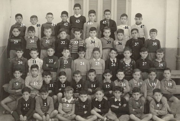 1951 - Cours élémentaire 1ère année - Ecole primaire de delmonte