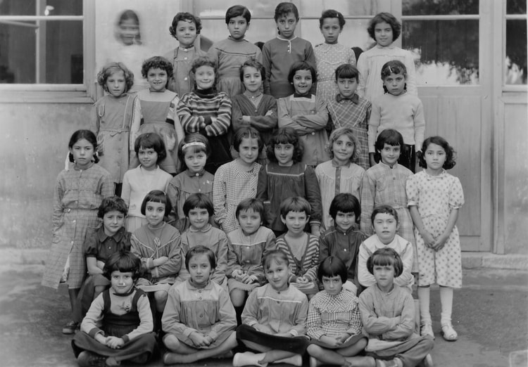 1956 - Classe enfantine - Ecole primaire de delmonte