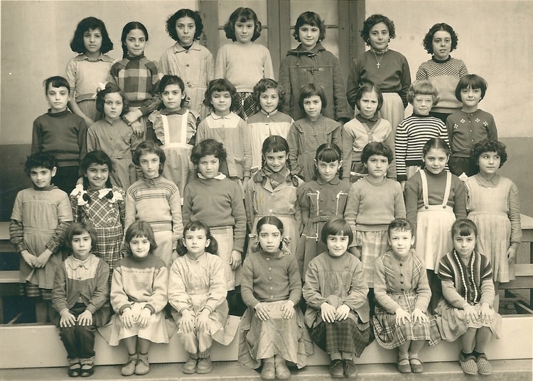 1957 - COURS ELEMENTAIRE FILLES 1957 - Ecole primaire de delmonte