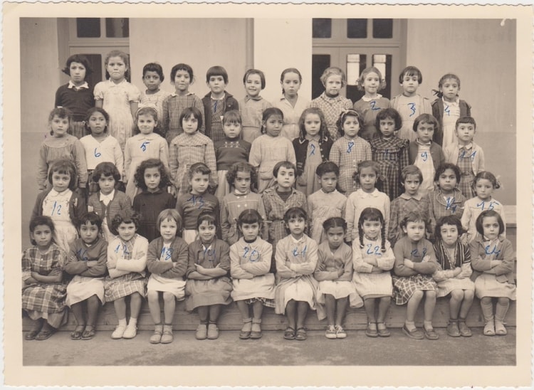 1955 - Cours préparatoire - Ecole magnan filles