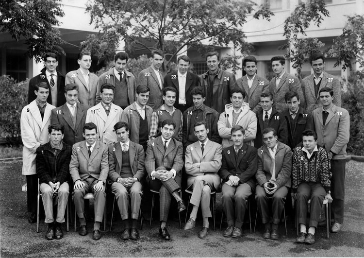 1960 - Classe de Math-Technique - Lycee technique de garcons oran